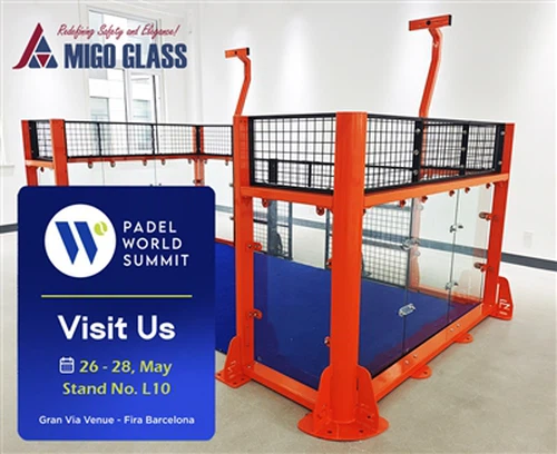 MIGO GLASS će predstaviti projekat-Ready Padel Court Solutions na Padel World...
